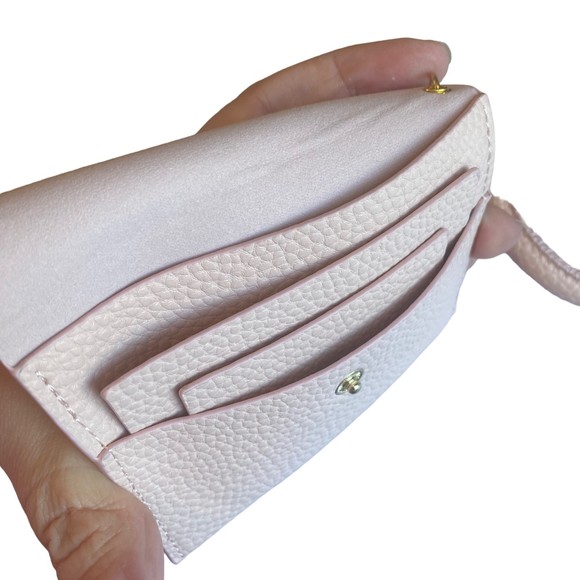 Pink Wristlet Wallet Tassel Keychain NWOT - Picture 7 of 7